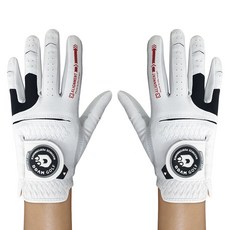 땀골프 여성용 반양피 골프장갑 양손용, 혼합색상, 1세트