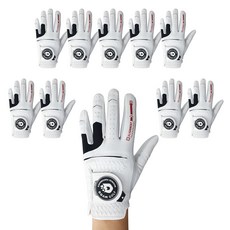 땀골프 여성용 반양피 골프장갑 왼손용, 10개
