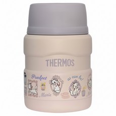 THERMOS 膳魔師 瑪麗貓系列 不鏽鋼真空保溫食物燜燒罐 SK3000MR-PK, 粉色, 1個, 470ml