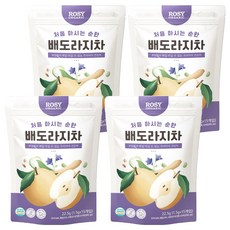 ROSY ORGANIC 嬰幼兒用初次飲用的溫和水梨桔梗茶, 水梨桔梗, 4個, 22.5g