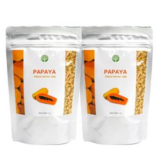 큐브형 동결건조 파파야, 15g, 2개