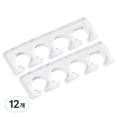 Chic Fit 指甲修腳矽膠腳趾套 ZN0164, 12個, 透明