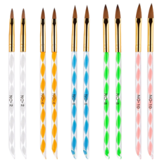 壓克力美甲筆刷 KN-B3006 5件組, 2組, 混色