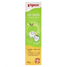 pigeon 貝親 兒童牙膏 蘋果味, 45g, 1條