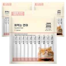 무마진 고양이 짜먹는 간식 40p, 연어, 480g, 3개 연어, 480g, 3개