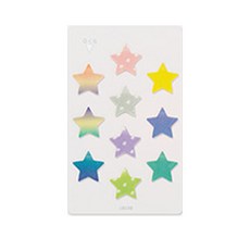 十彩迷你透明便條貼 11376, 星星, 150張, 1本