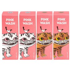 JilGyungYi 質更益 粉紅葡萄柚泡沫潔膚露 喜鵲老虎限定版 女性私密處清潔液 白色 100ml + 棕色 100ml 套組, 2個