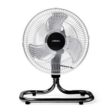 AIRBONA 可左右擺頭工業用大型電風扇, 銀色, AB-MF1230L