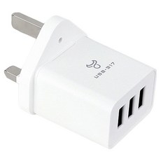 POWER BULL 動力公牛 英規 T型 USB 電壓轉 換器 UTA-87 48 x 45 x 72mm, 1個