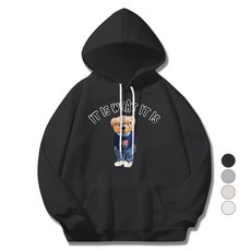 ILLUSO 男女通用柔軟刷毛What Is Bear連帽T恤