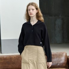 JUCY JUDY 女性J字大翻領寬鬆針織套頭毛衣 JYKT72DC