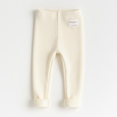 YEROOYENA 孩童素色刷絨內搭長褲