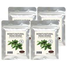 모미스 네츄럴 인디아 헤나 염색제 100g, 케미컬다크브라운, 4개