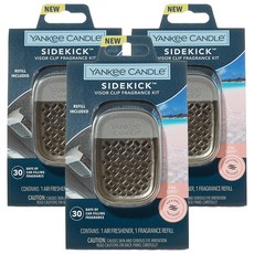 YANKee CANDLe Sidekick 車用芳香劑 遮陽板夾, 3個, 粉紅沙灘