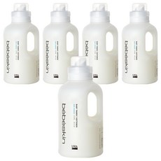 베베스킨 베이비 고농축 섬유유연제 베이비파우더향, 1.07L, 5개