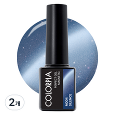 Colorpia 一步到位磁吸凝膠指甲, 2個, M004 靜謐, 6g