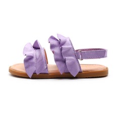 Kiphant 孩童款荷葉邊後鬆緊帶涼鞋 Q-03