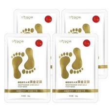 小麥購物 去角質脫皮腳膜 乳木果黃金保濕足膜 S344, 55g, 4入, 4包