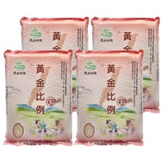天生好米 黃金比例白米 花蓮富里產, CNS二等米, 2kg, 4包