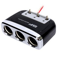 三進 3孔開關插座 黑色, 1個