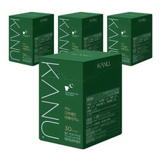 KANU 低咖啡因美式咖啡粉, 1.6g, 30條, 4盒