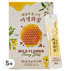데일리 꿀스틱 야생화꿀 10p, 5개, 10회분