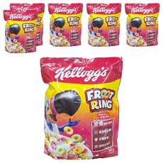 家樂氏 香果圈 FROOT RING, 天然色素, 色彩繽紛, 多種水果風味, 320g, 6包