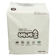 베베솜 무표백 순면 아기 건티슈 대용량, 55g, 500매, 1개