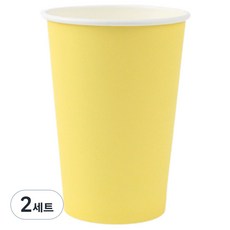 아이엔피 파스텔 종이컵 레몬옐로우 390ml, 50개입, 2세트