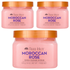 TREE HUT 乳油木蜜糖身體磨砂膏 Moroccan Rose, 510g, 3件