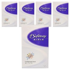 Safeway 衛生套 複合4in1型 52mm, 12個, 5盒