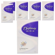 Safeway 衛生套 複合4in1型 52mm, 12個, 6盒