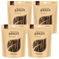 자연애채널펫 자연에서 찾은 100% 순살 강아지간식, 오리고기, 200g, 4개