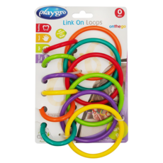 playgro 培高 幼兒系列 七彩固齒環 小型玩具, 多色, 1入