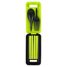 Caldo 卡朵生活 極輕 格林綠 便攜餐具組 1組 Spoon Chopsticks Fork Case, Spoon, Chopsticks, Fork, Case