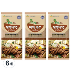 우리밀로 메밀국수, 400g, 6개