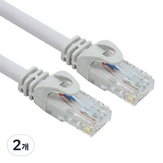 엠비에프 CAT.6 UTP 기가 다이렉트 랜케이블 MBF-U605G, 2개, 0.5m