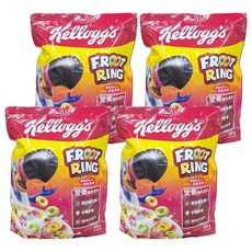 家樂氏 香果圈 FROOT RING, 天然色素, 色彩繽紛, 多種水果風味, 320g, 4包