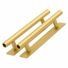 Greenuer 現代免鑽孔黏貼式家具把手, 金色, 2個