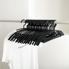 FRANOND 圓肩無痕衣架, 30個, 黑色
