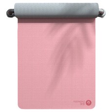 ZHONGOU 長紅 瑜珈墊, 皮粉 + 深灰色, 1個