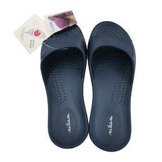 LASSLEY 蕾絲妮 AllClean 環保室內拖鞋/浴室拖鞋 深藍色 台灣製 100%EVA材質, 22cm, 1雙