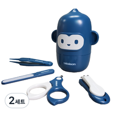 bebesom About Alli新生兒用指甲剪指甲護理用品 4種組, 2組, 藍色