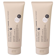 KUMANO 熊野油脂 沙龍級氨基酸損傷修復護髮素 棕色 椿花, 300g, 2條