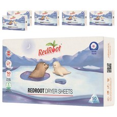 RedRoot 烘衣片衣物柔軟精 50張 2個 麝香花香, 6個