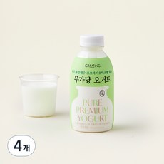 그리팅 프리미엄 무가당 요거트, 500ml, 1개입, 4개
