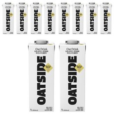 오트사이드 귀리음료 바리스타 블렌드, 1L, 10개