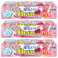 Hakugen Earth 白元 芳香除濕劑 花香 3入, 3盒, 450ml