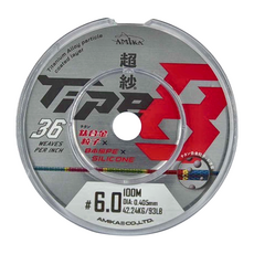 AMiKA 釣線 TiPo 超 紗 100M, 1個, 彩色