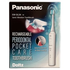 Panasonic Doltz 音波電動牙刷, EW-DL34-W, 白色, 1盒